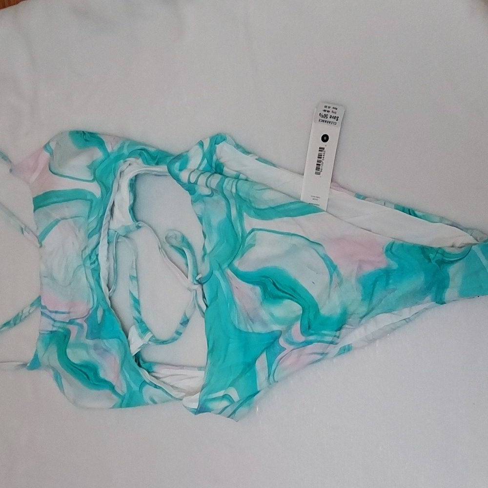 Aqua Swirl Print Swimsuit